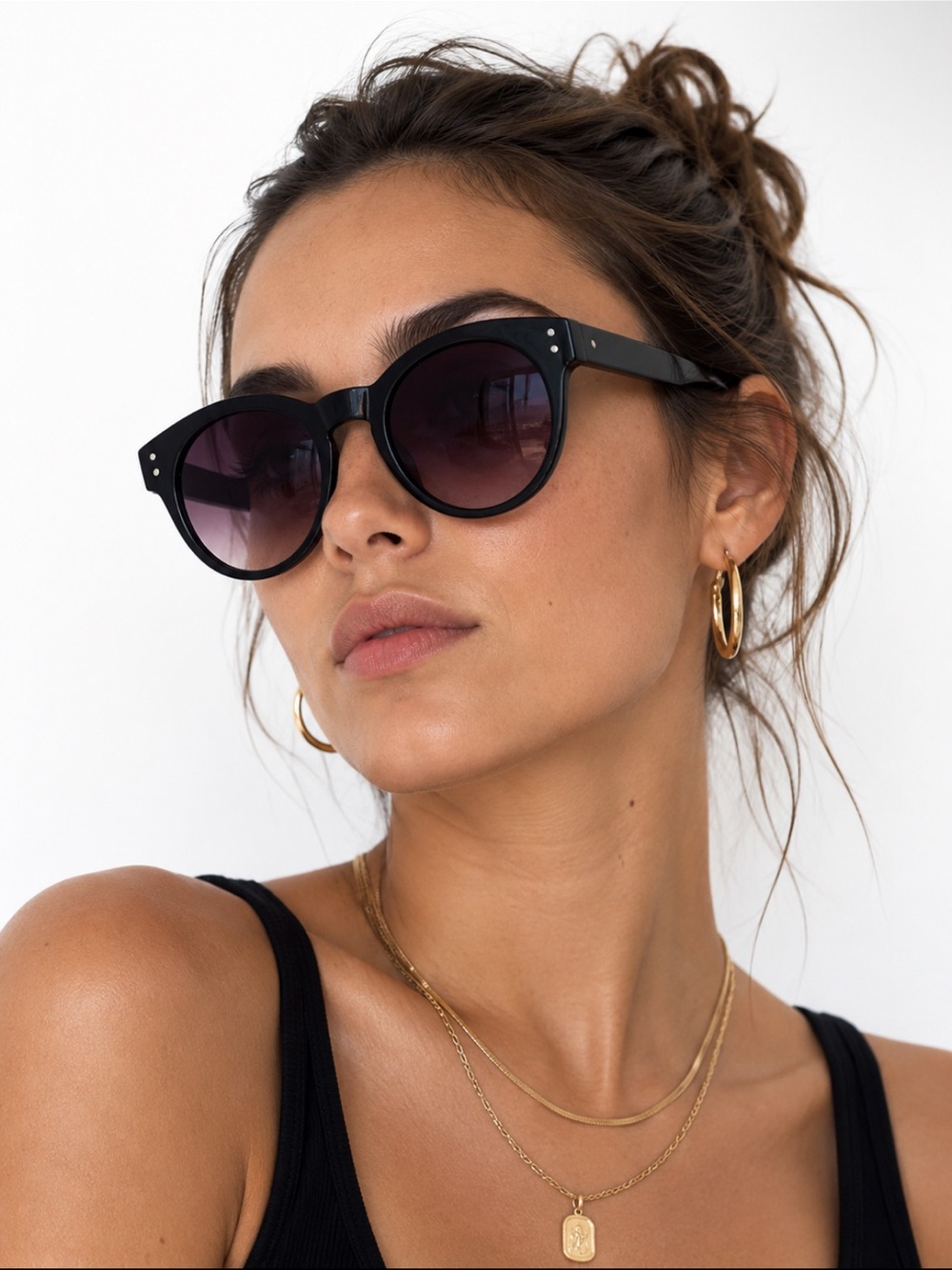 🖤5/$25 sale black sunnies sunglasses smoked purple lense true religion